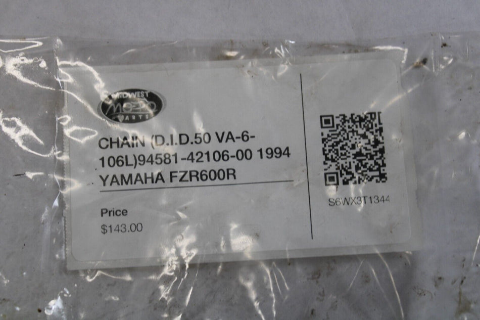 CHAIN (D.I.D.50 VA-6-106L) 94581-42106-00 1994 YAMAHA FZR600R