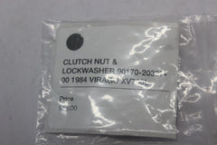 CLUTCH NUT & LOCKWASHER 90170-20327-00 1984 VIRAGO XV700L