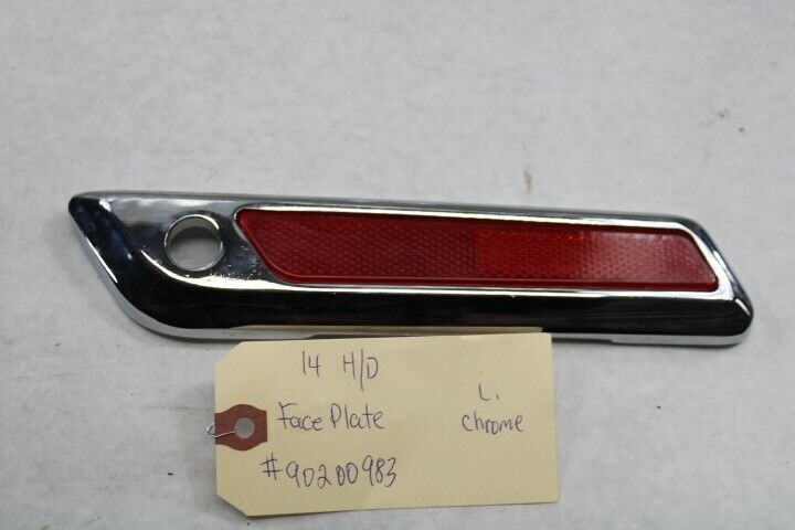 OEM Harley Davidson Chrome Saddlebag Faceplate LEFT 90200983