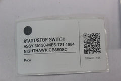 START/STOP SWITCH ASSY 35130-ME5-771 1984 Honda Nighthawk CB650SC