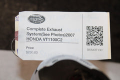 Complete Exhaust System (See Photos) 2007 HONDA VT1100C2