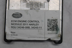 ECM ENGINE CONTROL MODULE 2011 HARLEY RGU 34246-08B, 34245-11 Harley Davidson