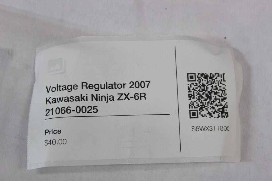Voltage Regulator 2007 Kawasaki Ninja ZX-6R 21066-0025