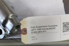 Fork Suspension Complete LEFT 1990 Honda NS50F 51500-GE2-671