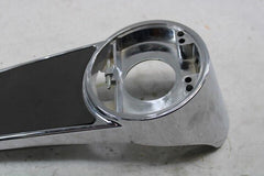 OEM Harley Davidson Chrome Fuel Tank Console 2003 FLHT Silver Black 61270-98