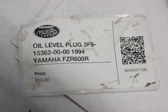 OIL LEVEL PLUG 3F9-15362-00-00 1994 YAMAHA FZR600R