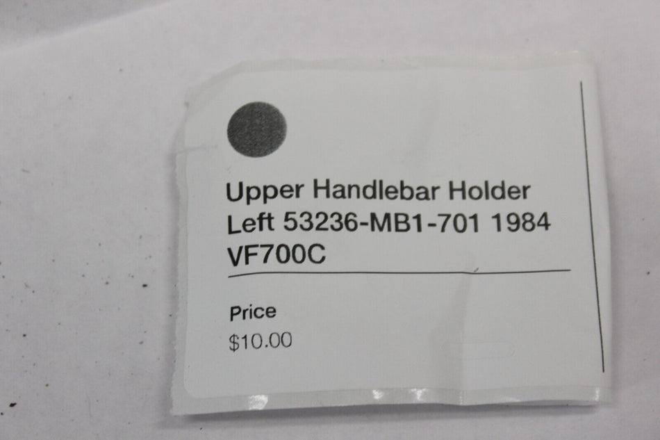 Upper Handlebar Holder Left 53236-MB1-701 1984 Honda VF700C
