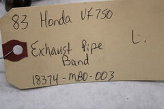 Exhaust Pipe Band Left 18374-MB0-003 1983 Honda VF750