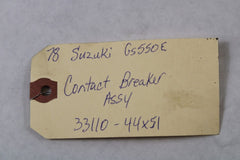 Contact Breaker Assy 33110-44x51 1978 Suzuki GS550