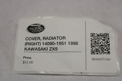 COVER, RADIATOR (RIGHT) 14090-1951 1998 Kawasaki ZX-9R Ninja