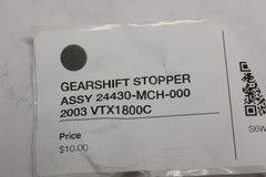 GEARSHIFT STOPPER ASSY 24430-MCH-000 2003 Honda VTX1800C