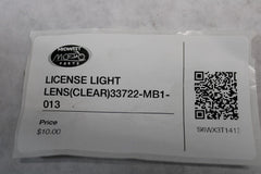 License Light Lens (Clear) 33722-MB1-013 2007 Honda Shadow Sabre VT1100C2