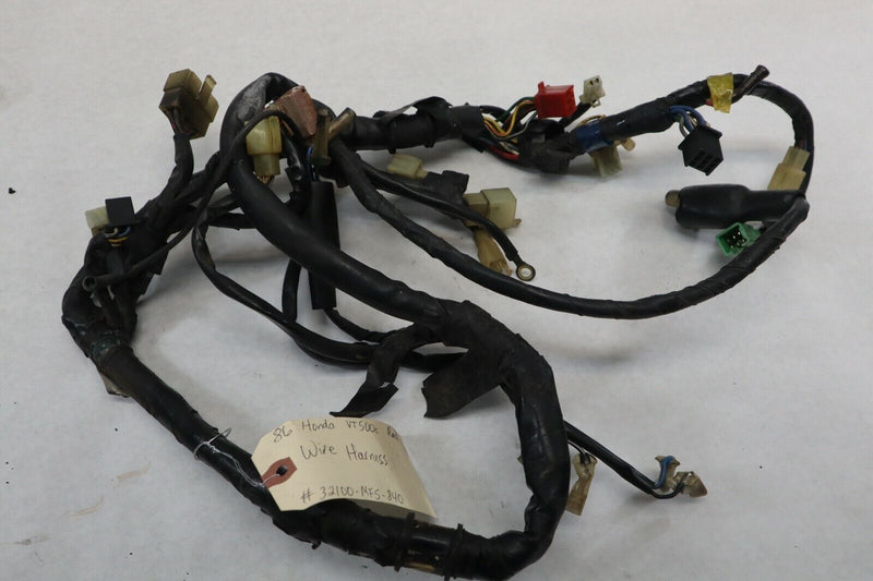 OEM Honda Motorcycle Main Wire Harness 1986 VT 500C Shadow Red 32100-MF5-840