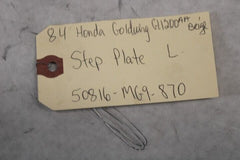 Step Plate LEFT 50816-MG9-870 1984 Honda Goldwing GL1200A