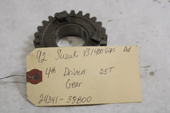 4th Driven Gear 25T 24341-38B00 1992 Suzuki Intruder VS1400