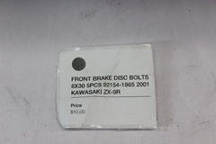 FRONT BRAKE DISC BOLTS 8X30 5PCS 92154-1865 2001 KAWASAKI ZX-9R