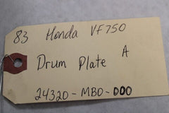 Drum Plate A 24320-MB0-000 1983 Honda VF750