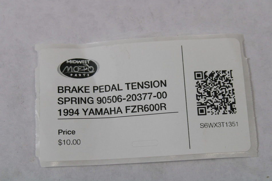 BRAKE PEDAL TENSION SPRING 90506-20377-00 1994 YAMAHA FZR600R