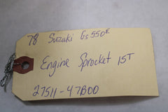 Engine Sprocket 15T 27511-47B00 1978 Suzuki GS550