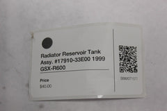 Radiator Reservoir Tank Assy. #17910-33E00 1999 Suzuki GSX-R600