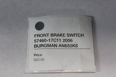 FRONT BRAKE SWITCH 57460-17C11 2006 BURGMAN AN650K6