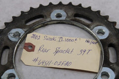 Rear Sprocket 39T 64511-02FA0 2002 Suzuki TL1000