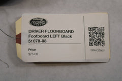 DRIVER FLOORBOARD Footboard LEFT Black 51070-08 Harley Davidson