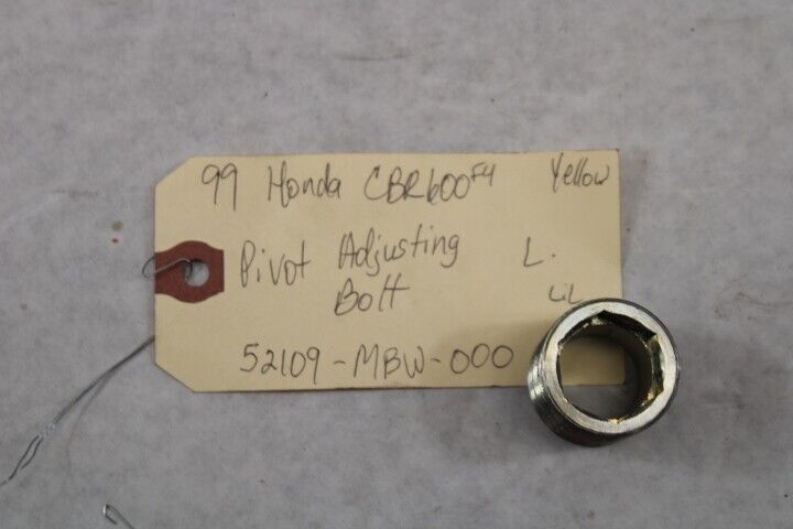 OEM Honda Motorcycle 1999 CBR600F4 Pivot Adjusting Bolt Left 52109-MBW-000