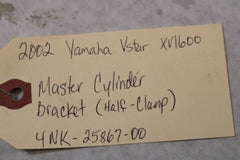 Master Cylinder Bracket (Half-Clamp) 4NK-25867-00 2002 Yamaha RoadStar XV1600A