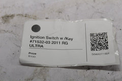 Ignition Switch w /Key #71532-03 2011 Harley Roadglide Ultra