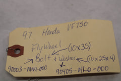 Flywheel Bolt & Washer 90003-MN4-000, 90405-ML0-000 1997 Honda Magna VF750