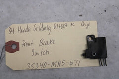 Front Brake Stop Switch 35340-MA5-671 1984 Honda Goldwing GL1200A