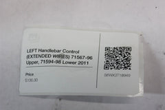 LEFT Handlebar Control (EXTENDED WIRES) 71567-96 Upper, 71594-98 Lower 2011 RG U