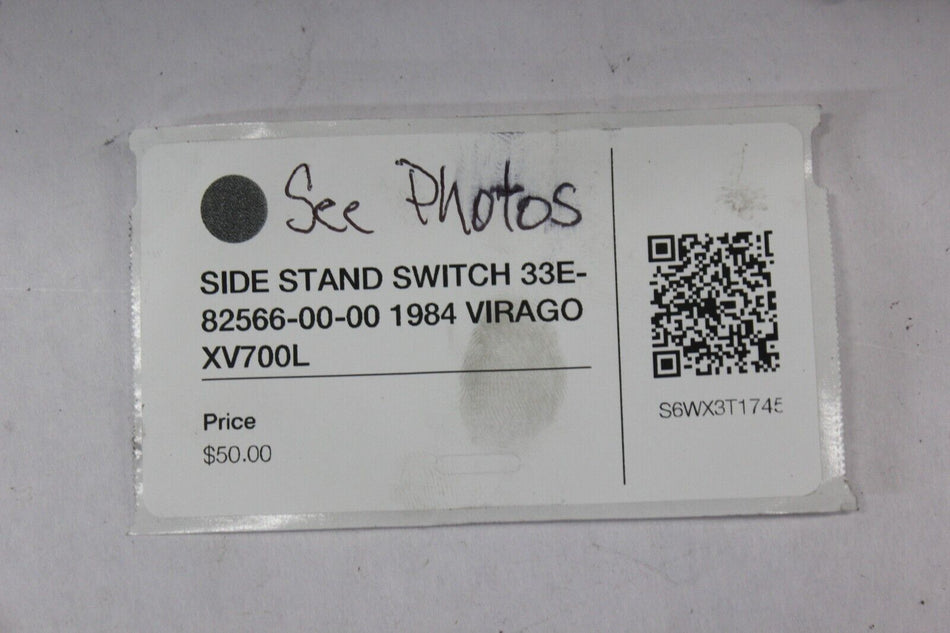SIDE STAND SWITCH 33E-82566-00-00 1984 Yamaha VIRAGO XV700L