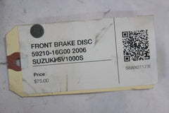 FRONT BRAKE DISC 59210-16G00 2006 SUZUKI SV1000S