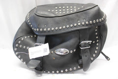 RIGHT Saddlebag Leather Studded Harley Davidson Softail