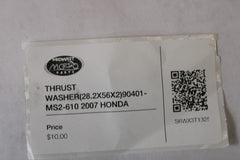 THRUST WASHER (28.2X56X2) 90401-MS2-610 2007 HONDA VT1100C2