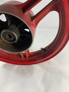 OEM Kawasaki EX500 Rear Wheel Red