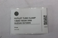 OUTLET TUBE CLAMP 13826-16G00 2006 SUZUKI SV1000S