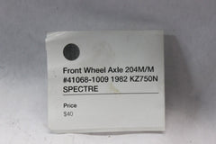 Front Wheel Axle 204M/M #41068-1009 1982 Kawasaki Spectre KZ750N