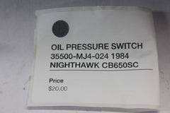 OIL PRESSURE SWITCH 35500-MJ4-024 1984 Honda Nighthawk CB650SC