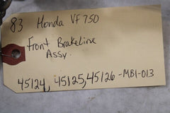 Front Brakeline Assy 45124,45125,45126-MB1-013 1983 Honda VF750