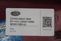 COVER RIGHT SIDE (R114CU CANDY WINE BERRY RED-U) 1983 Honda VT750C Shadow