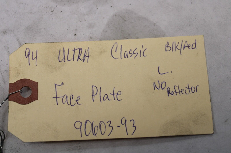 Faceplate L. Chrome #90603-93 1994 Harley Davidson Ultra Classic