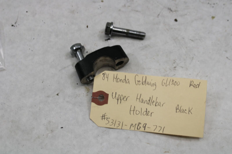 OEM Honda Motorcycle Upper Handlebar Holder  1984 Goldwing GL1200A 53131-MG9-771