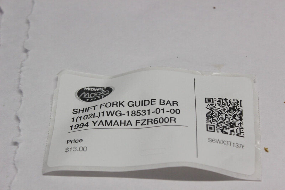SHIFT FORK GUIDE BAR 1 (102L) 1WG-18531-01-00 1994 YAMAHA FZR600R