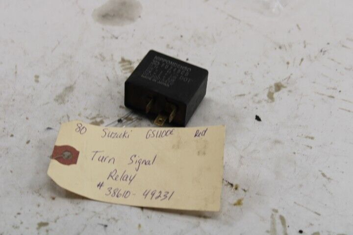 OEM Suzuki Motorcycle Turn Signal Relay 38610-49231 1980 GS1100E Red