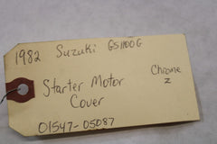 1982 Suzuki GS1100G Z Starter Motor Cover Chrome 01547-05087