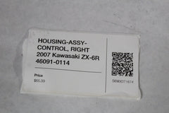HOUSING-ASSY-CONTROL, RIGHT 2007 Kawasaki ZX-6R 46091-0114