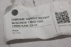 CHROME HANDLE WEIGHT W/SCREW 13042-1005 19956 KAW ZX-11